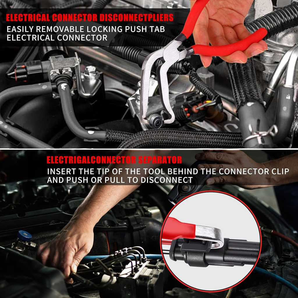 4-Electrical Disconnect Pliers, Automotive,Fuel Line Pliers,Disconnect,Professional Hand For Home& Office,HeavyDuty Hardware, Men Gifts