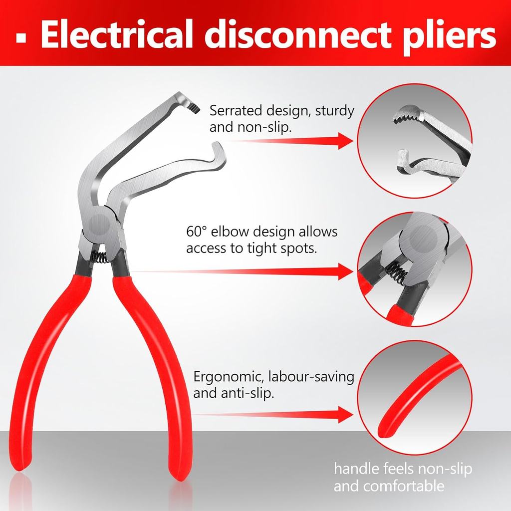 4-Electrical Disconnect Pliers, Automotive,Fuel Line Pliers,Disconnect,Professional Hand For Home& Office,HeavyDuty Hardware, Men Gifts